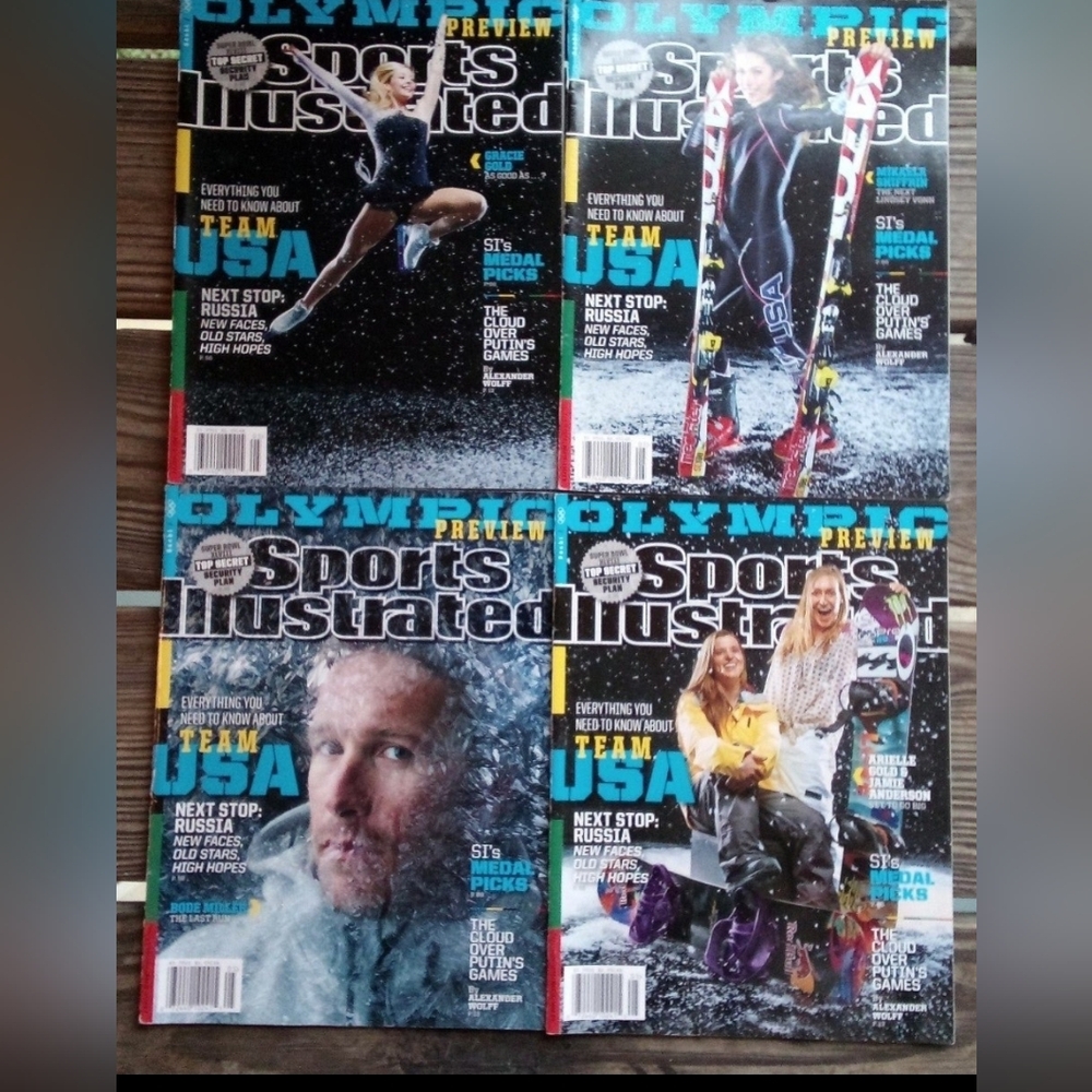 SPORTS ILLUSTRATED MAGAZINE 2/3/2014 Multi-Cover LOT Olympic Preview TEAM USA